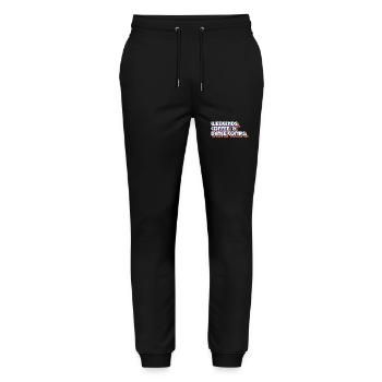 Week-ends Café Et Danse Comps Danse Maman Danseuse - Pantalon de jogging bio MOVER Stanley/Stella unisexe - noir - Devant - Marisol (170cm) & Nik (191cm)
