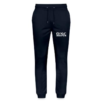 Disc Golfer Frisbee Ultimate Frisbee Frisbee - Pantalon de jogging bio MOVER Stanley/Stella unisexe - marine - Devant - Marisol (170cm) & Nik (191cm)