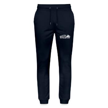 Evolution of Riding Discover Your Journey - Stanley/Stella Unisex Bio Jogginghose Mover  - Navy - Vorne - Marisol (170cm) & Nik (191cm)
