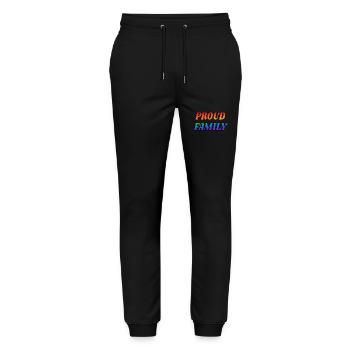 Proud Family - Stanley/Stella Mover Unisex Organic Jogging Trousers - black - Front - Marisol (170cm) & Nik (191cm)