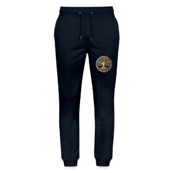 Arbre de vie - Pantalon de jogging bio MOVER Stanley/Stella unisexe - marine - Devant - Marisol (170cm) & Nik (191cm)