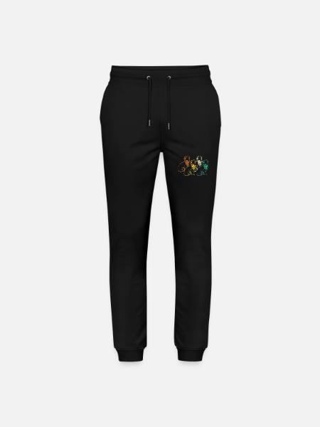 Border Collie - Stanley/Stella Mover Unisex Organic Jogging Trousers - black