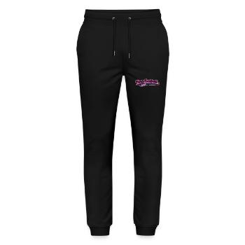 Flag Football Dad - Vater - Stanley/Stella Mover Unisex Organic Jogging Trousers - black - Front - Marisol (170cm) & Nik (191cm)