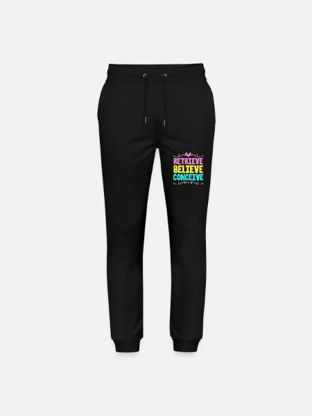 Embryo Transfer Day Fetus - Stanley/Stella Mover Unisex Organic Jogging Trousers - black
