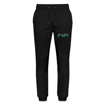 BONNE FÊTE PAPA. PAPA. FÊTE DES PÈRES. PÈRE - Pantalon de jogging bio MOVER Stanley/Stella unisexe - noir - Devant - Marisol (170cm) & Nik (191cm)