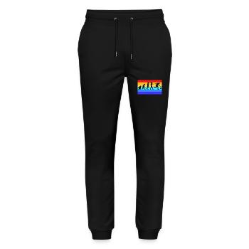 Bowling Bowler Bowling Skittles Bowling Ball - Stanley/Stella Mover Unisex Organic Jogging Trousers - black - Front - Marisol (170cm) & Nik (191cm)