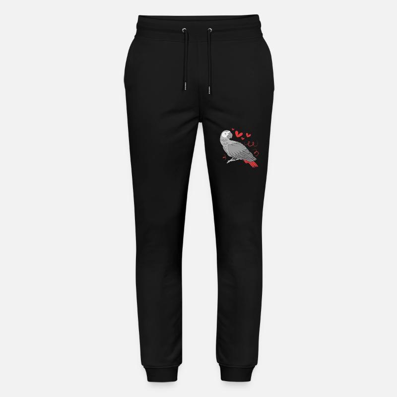 Papagei Grau - Stanley/Stella Unisex Bio Jogginghose Mover  - Schwarz
