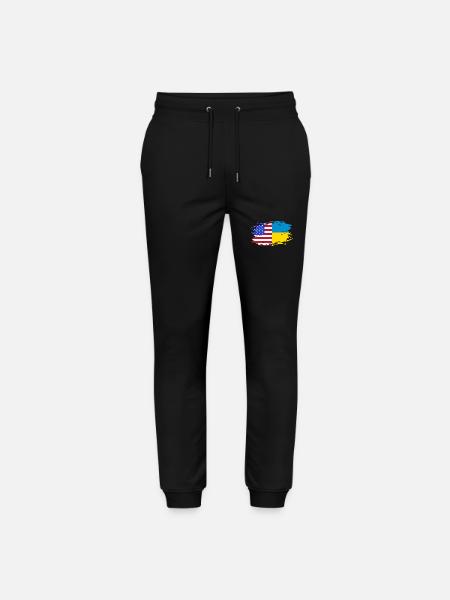 Ukraine - Stanley/Stella Mover Unisex Organic Jogging Trousers - black