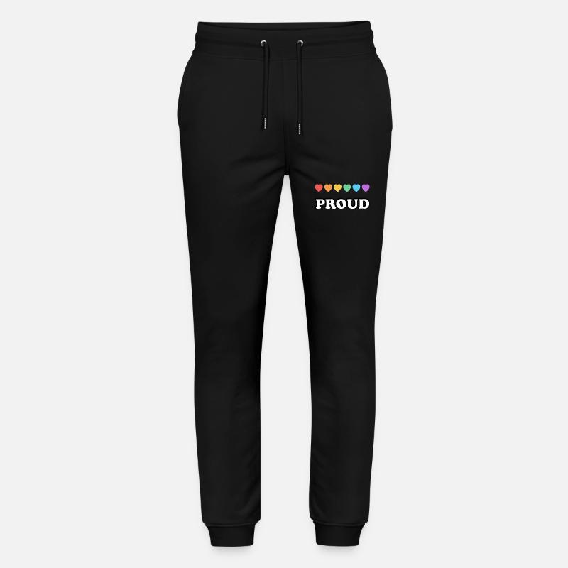 Stolze Regenbogenherzen - Stanley/Stella Unisex Bio Jogginghose Mover  - Schwarz