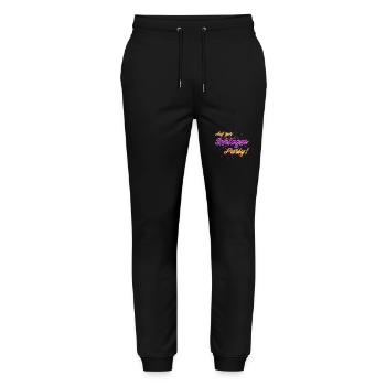 Auf zur Schlagerparty - Stanley/Stella Unisex Bio Jogginghose Mover  - Schwarz - Vorne - Marisol (170cm) & Nik (191cm)