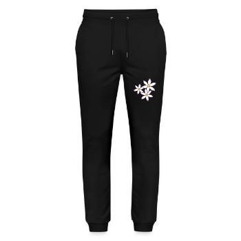 Daisies Daisies Flower Vine Flower Floral - Stanley/Stella Mover Unisex Organic Jogging Trousers - black - Front - Marisol (170cm) & Nik (191cm)