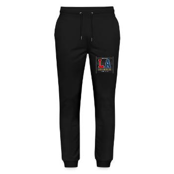Los Angeles - Stanley/Stella Unisex Bio Jogginghose Mover  - Schwarz - Vorne - Marisol (170cm) & Nik (191cm)