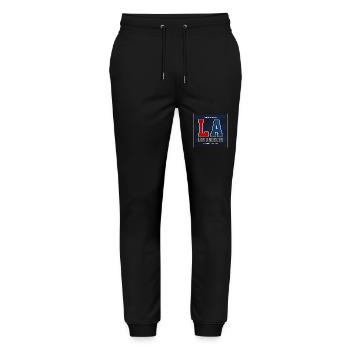 Los Angeles - Stanley/Stella Unisex Bio Jogginghose Mover  - Schwarz - Vorne - Marisol (170cm) & Nik (191cm)
