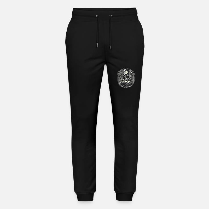Mitternachtskaffee Bücher Tattoo Kunst - Stanley/Stella Unisex Bio Jogginghose Mover  - Schwarz