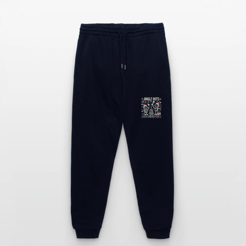 Jingle Bots - Christmas Robots with Binary Code Stanley/Stella Mover Unisex Organic Jogging Trousers