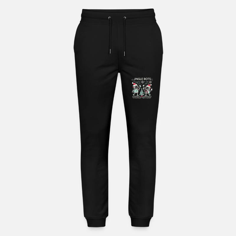 Jingle Bots - Christmas Robots with Binary Code Stanley/Stella Mover Unisex Organic Jogging Trousers