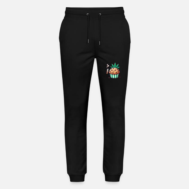 Chill Muffin with Leaf Joint - Stanley/Stella Mover Unisex Organic Jogging Trousers - black