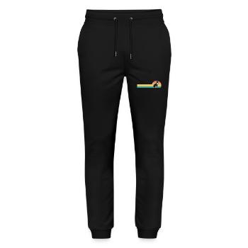Border Collie - Stanley/Stella Mover Unisex Organic Jogging Trousers - black - Front - Marisol (170cm) & Nik (191cm)