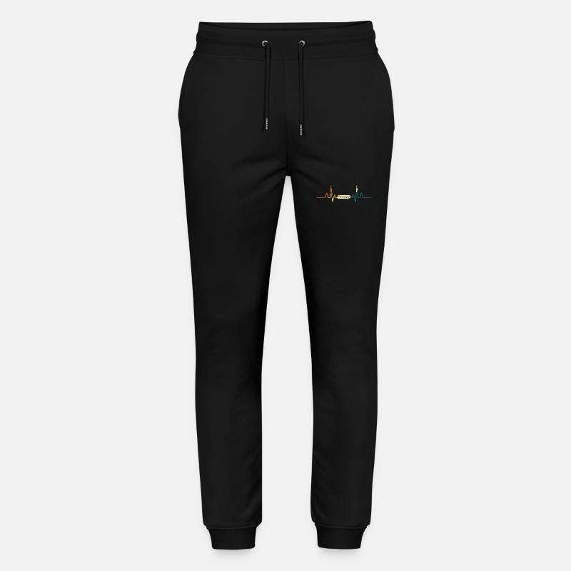 Harmonika Herzschlag Mundharmonika - Stanley/Stella Unisex Bio Jogginghose Mover - Schwarz