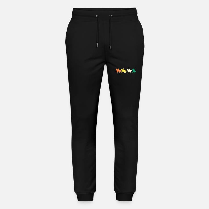Reiten Evolution Pferde - Stanley/Stella Unisex Bio Jogginghose Mover  - Schwarz