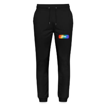 Rom Italien Gay Pride - Stanley/Stella Unisex Bio Jogginghose Mover  - Schwarz - Vorne - Marisol (170cm) & Nik (191cm)