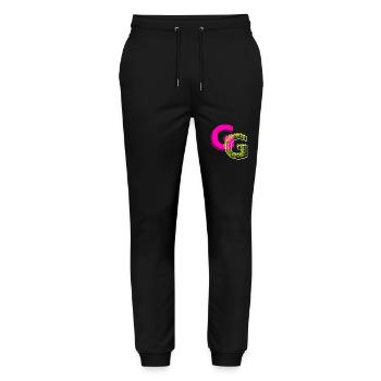 Anfangsbuchstabe G - Stanley/Stella Unisex Bio Jogginghose Mover  - Schwarz - Vorne - Marisol (170cm) & Nik (191cm)