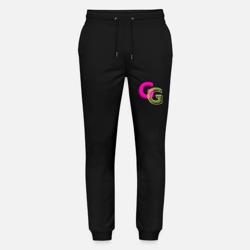 Anfangsbuchstabe G - Stanley/Stella Unisex Bio Jogginghose Mover  - Schwarz