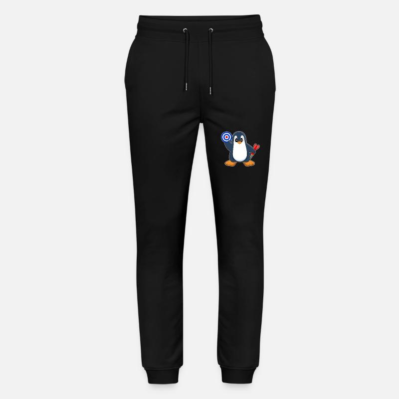 Pinguin Dart Dartpfeil - Stanley/Stella Unisex Bio Jogginghose Mover  - Schwarz