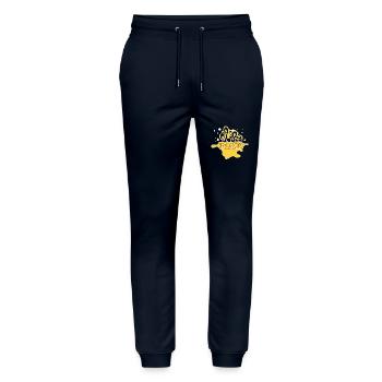 fraîchement cuit ! Boulangerie de Noël tout juste cuite - Pantalon de jogging bio MOVER Stanley/Stella unisexe - marine - Devant - Marisol (170cm) & Nik (191cm)