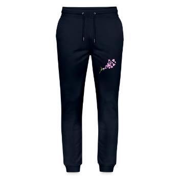Rose au vent - Pantalon de jogging bio MOVER Stanley/Stella unisexe - marine - Devant - Marisol (170cm) & Nik (191cm)