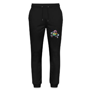 Easter, Egg, Easter Egg, Running, Race, Jogging, Jogger - Stanley/Stella Mover Unisex Organic Jogging Trousers - black - Front - Marisol (170cm) & Nik (191cm)