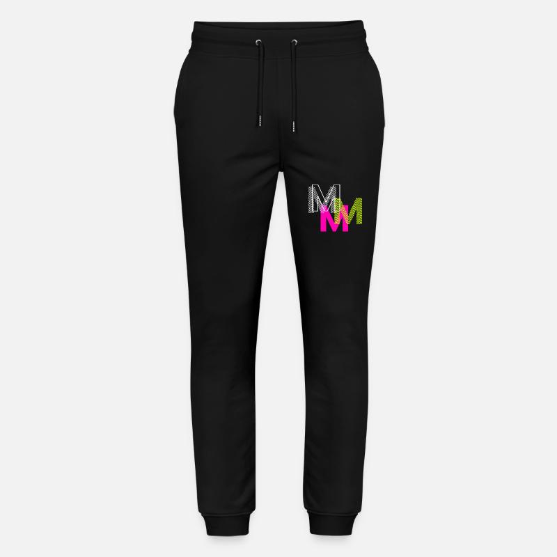 M Buchstabe - Stanley/Stella Unisex Bio Jogginghose Mover  - Schwarz