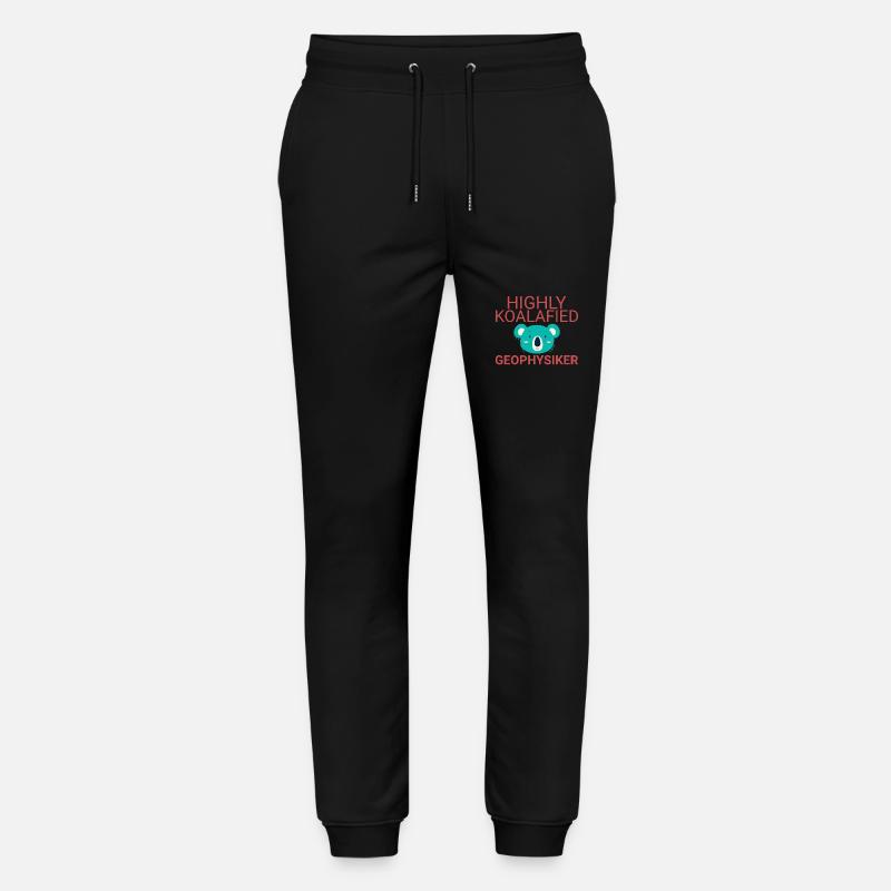 Geophysiker Koalafied Geophysik - Stanley/Stella Unisex Bio Jogginghose Mover  - Schwarz