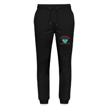 Lagerhelfer Koalafied - Stanley/Stella Unisex Bio Jogginghose Mover  - Schwarz - Vorne - Marisol (170cm) & Nik (191cm)