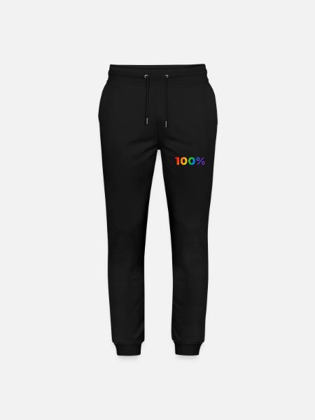 100 Prozent schwul - Stanley/Stella Unisex Bio Jogginghose Mover  - Schwarz