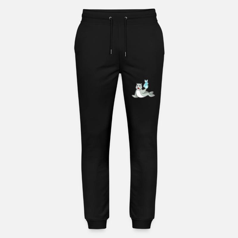 Poisson phoque - Pantalon de jogging bio MOVER Stanley/Stella unisexe - noir
