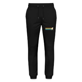 Büffel Rind Ochsen - Stanley/Stella Unisex Bio Jogginghose Mover  - Schwarz - Vorne - Marisol (170cm) & Nik (191cm)