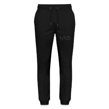 Cow Highland Cattle Cows - Stanley/Stella Mover Unisex Organic Jogging Trousers - black - Front - Marisol (170cm) & Nik (191cm)