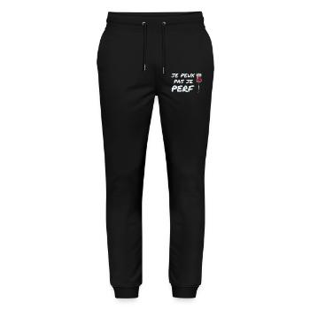 Ich kann nicht perf, Krankenschwester Humor Geschenkidee - Stanley/Stella Unisex Bio Jogginghose Mover  - Schwarz - Vorne - Marisol (170cm) & Nik (191cm)