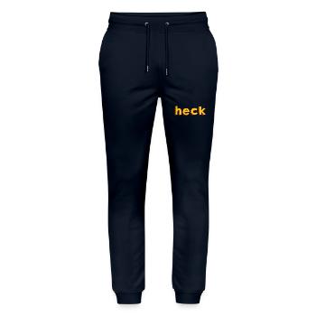 Heck Graphique - Pantalon de jogging bio MOVER Stanley/Stella unisexe - marine - Devant - Marisol (170cm) & Nik (191cm)