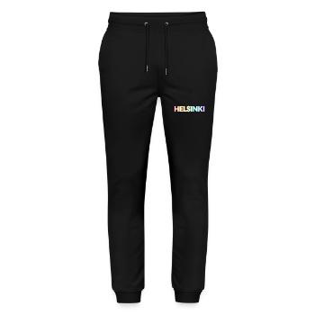 Helsinki Gay Pride Finland LGBTQ - Stanley/Stella Mover Unisex Organic Jogging Trousers - black - Front - Marisol (170cm) & Nik (191cm)
