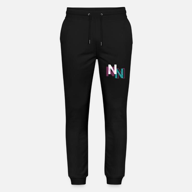 N Buchstabe Design - Stanley/Stella Unisex Bio Jogginghose Mover  - Schwarz