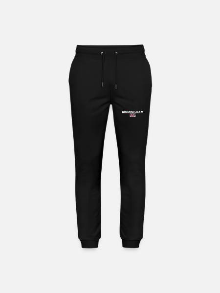 Birmingham Great Britain Vintage British Flag - Stanley/Stella Mover Unisex Organic Jogging Trousers - black