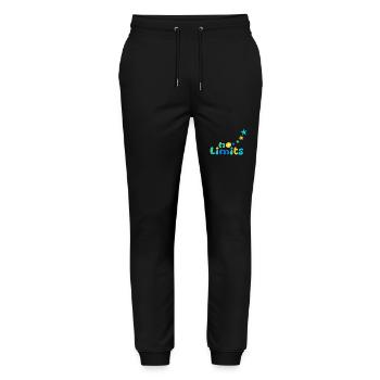 Pas de limites Bleu-Vert - Pantalon de jogging bio MOVER Stanley/Stella unisexe - noir - Devant - Marisol (170cm) & Nik (191cm)