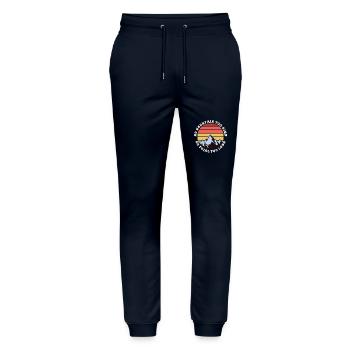Pas de montagne trop haute, pas trop longue - Pantalon de jogging bio MOVER Stanley/Stella unisexe - marine - Devant - Marisol (170cm) & Nik (191cm)