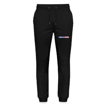 Prag Crew - Stanley/Stella Unisex Bio Jogginghose Mover  - Schwarz - Vorne - Marisol (170cm) & Nik (191cm)