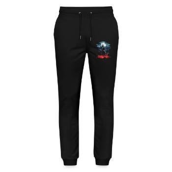 Knight Castle Knight on Horse Knight Role Playing Game - Stanley/Stella Mover Unisex Organic Jogging Trousers - black - Front - Marisol (170cm) & Nik (191cm)