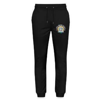 Kilimanjaro Uhuru peak Tanzania - Stanley/Stella Mover Unisex Organic Jogging Trousers - black - Front - Marisol (170cm) & Nik (191cm)