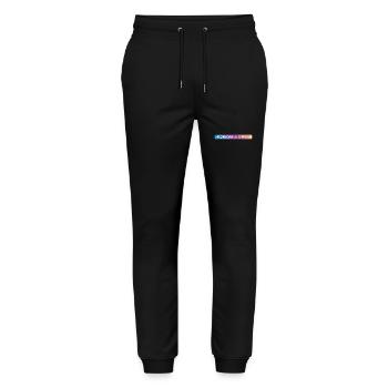 Nordsee Crew - Stanley/Stella Unisex Bio Jogginghose Mover  - Schwarz - Vorne - Marisol (170cm) & Nik (191cm)