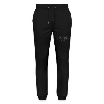 Pflanzen Regale Grafik T-Shirts - Stanley/Stella Unisex Bio Jogginghose Mover  - Schwarz - Vorne - Marisol (170cm) & Nik (191cm)